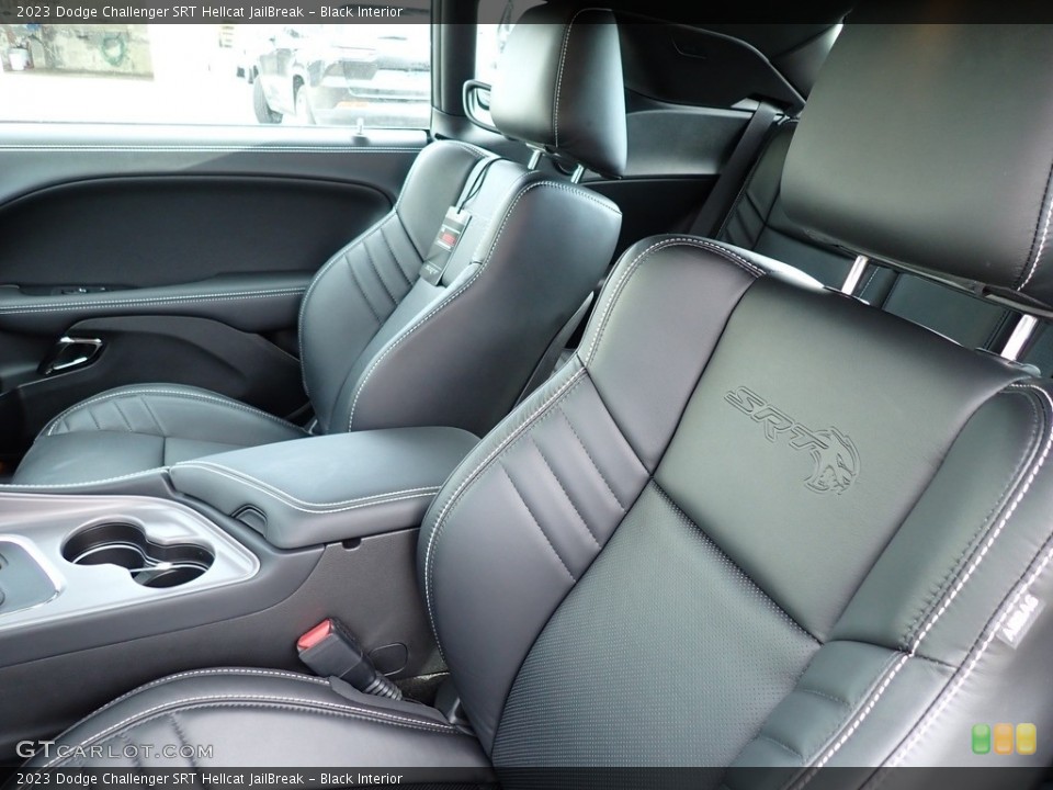 Black Interior Front Seat for the 2023 Dodge Challenger SRT Hellcat JailBreak #146251741