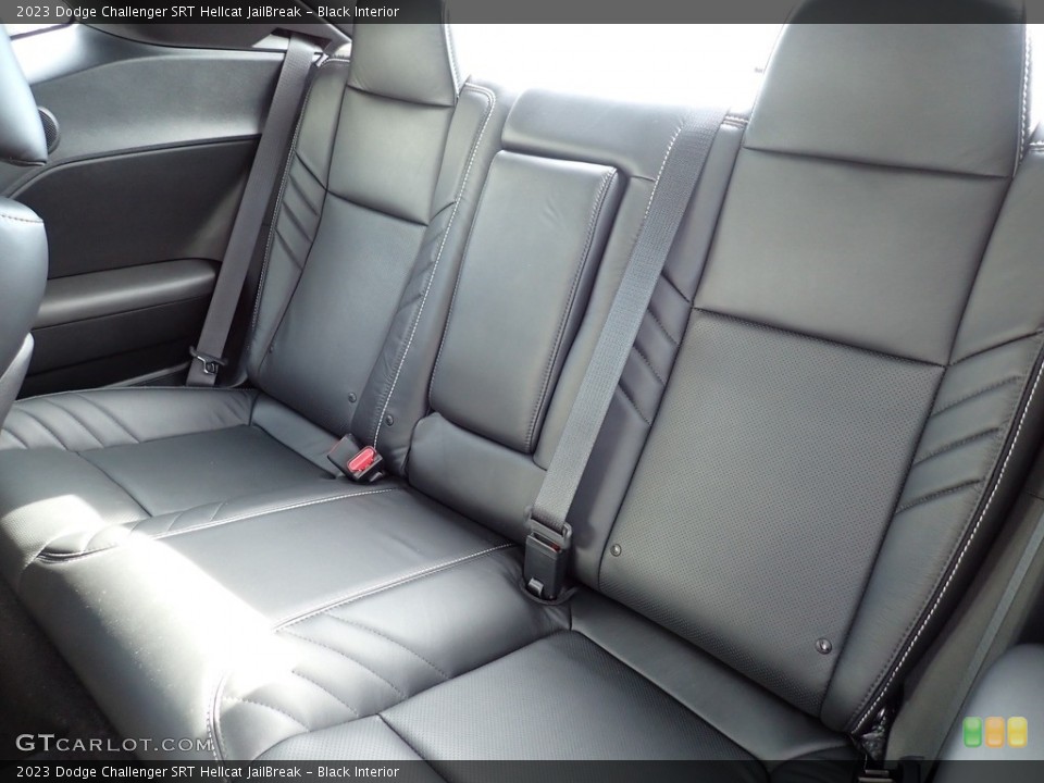Black Interior Rear Seat for the 2023 Dodge Challenger SRT Hellcat JailBreak #146251770