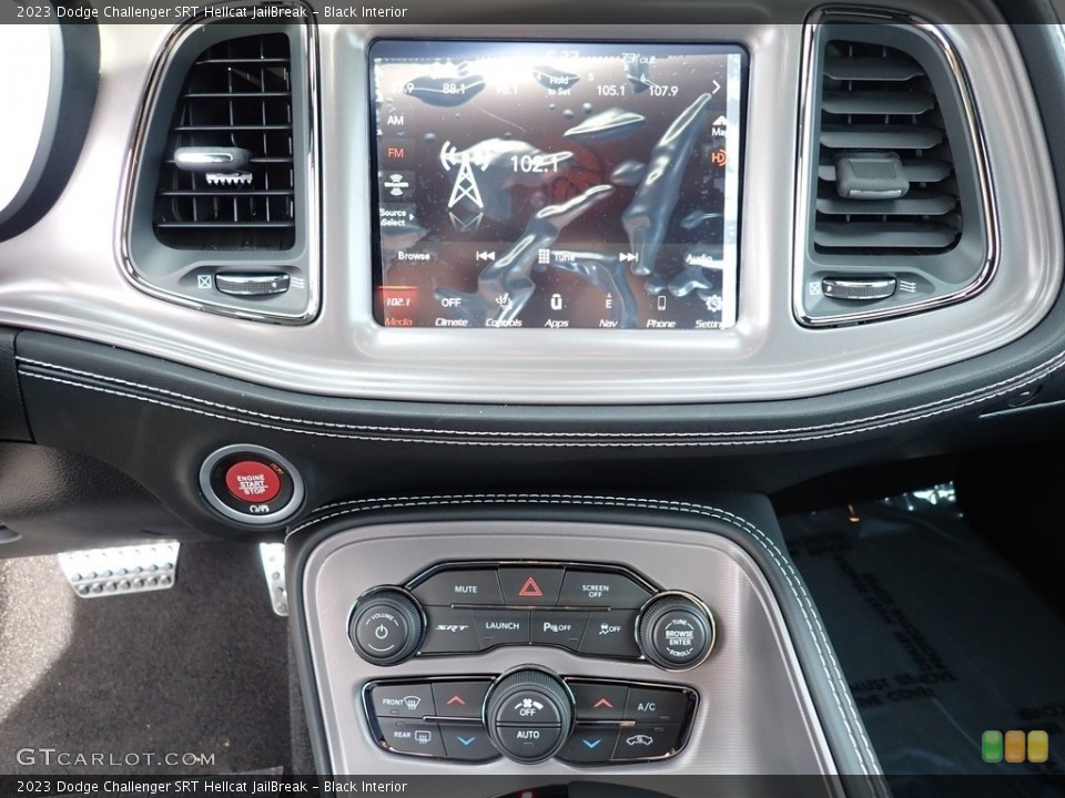 Black Interior Controls for the 2023 Dodge Challenger SRT Hellcat JailBreak #146251961
