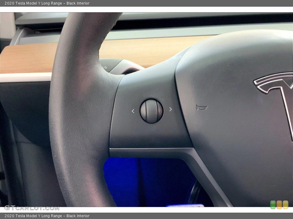 Black Interior Steering Wheel for the 2020 Tesla Model Y Long Range #146252408