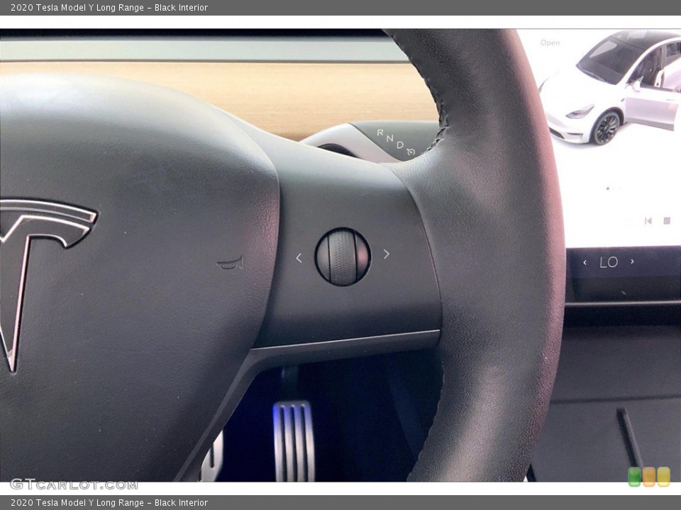 Black Interior Steering Wheel for the 2020 Tesla Model Y Long Range #146252433