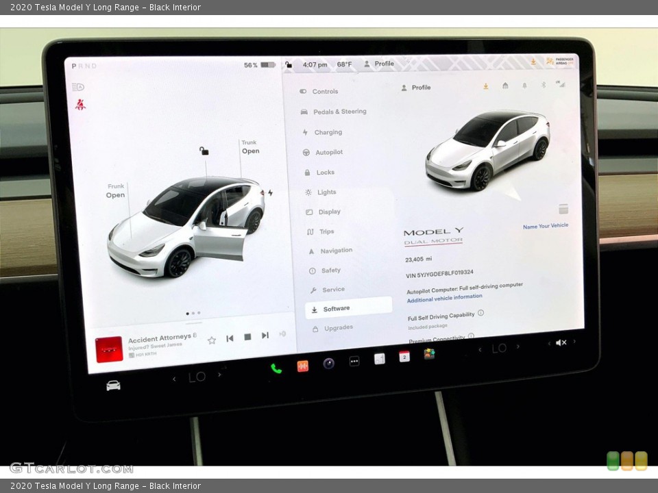Black Interior Controls for the 2020 Tesla Model Y Long Range #146252457