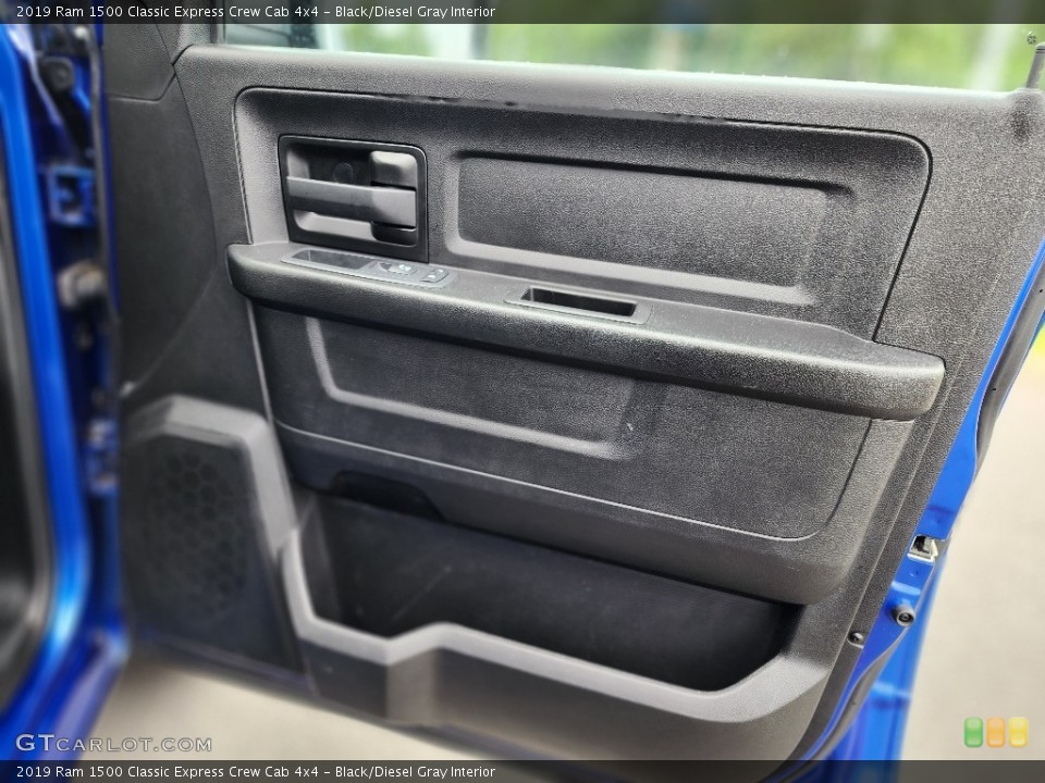 Black/Diesel Gray Interior Door Panel for the 2019 Ram 1500 Classic Express Crew Cab 4x4 #146252655