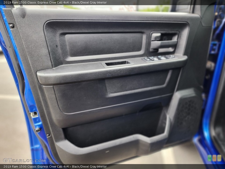 Black/Diesel Gray Interior Door Panel for the 2019 Ram 1500 Classic Express Crew Cab 4x4 #146252817