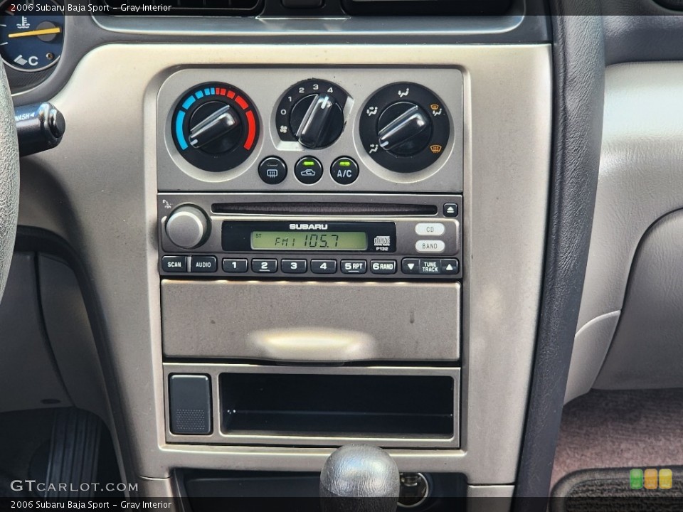 Gray Interior Controls for the 2006 Subaru Baja Sport #146253051