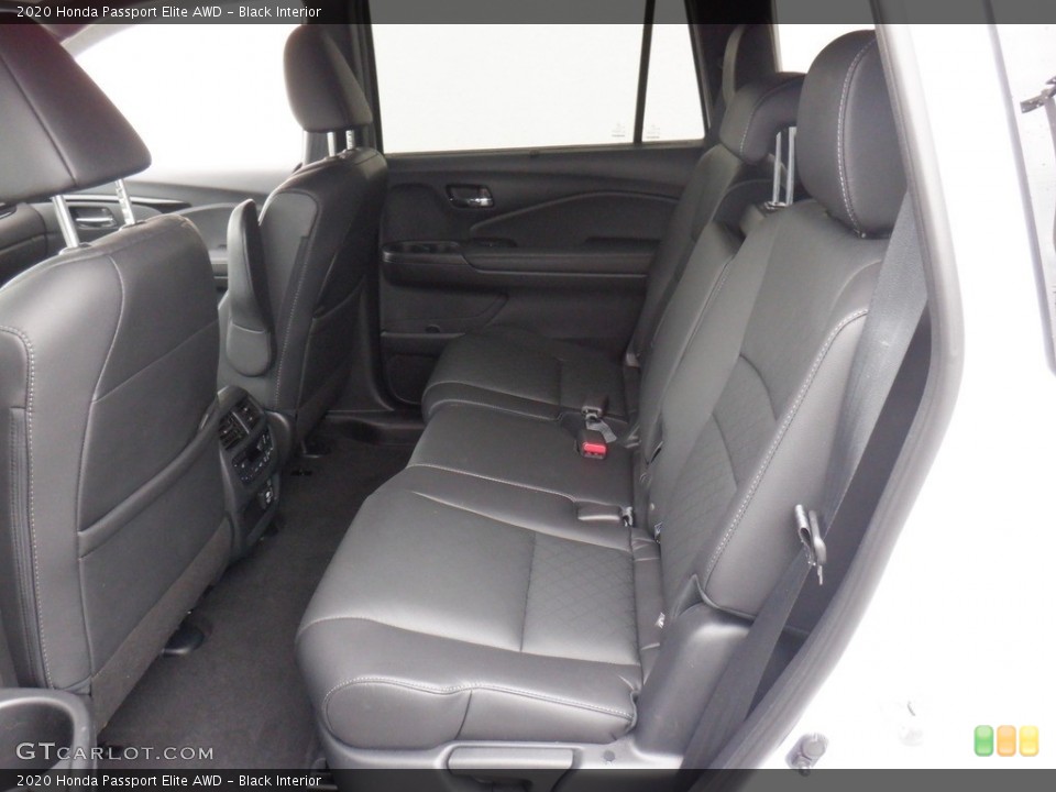 Black Interior Rear Seat for the 2020 Honda Passport Elite AWD #146253360