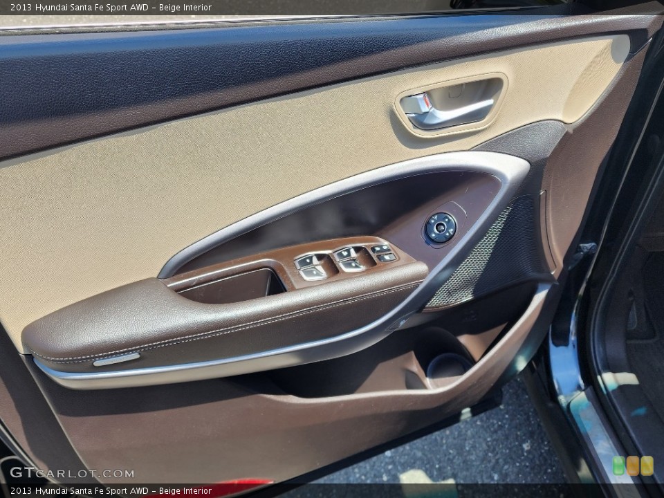 Beige Interior Door Panel for the 2013 Hyundai Santa Fe Sport AWD #146253564