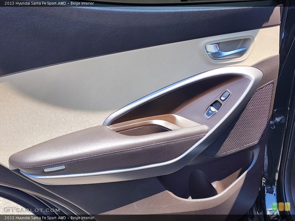 Beige Interior Door Panel for the 2013 Hyundai Santa Fe Sport AWD #146253633
