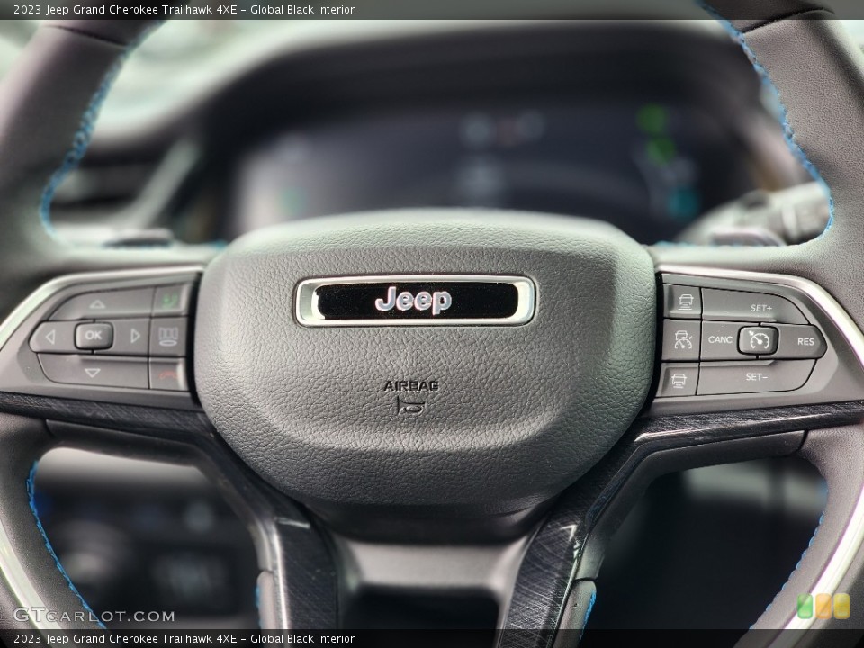 Global Black Interior Steering Wheel for the 2023 Jeep Grand Cherokee Trailhawk 4XE #146255192