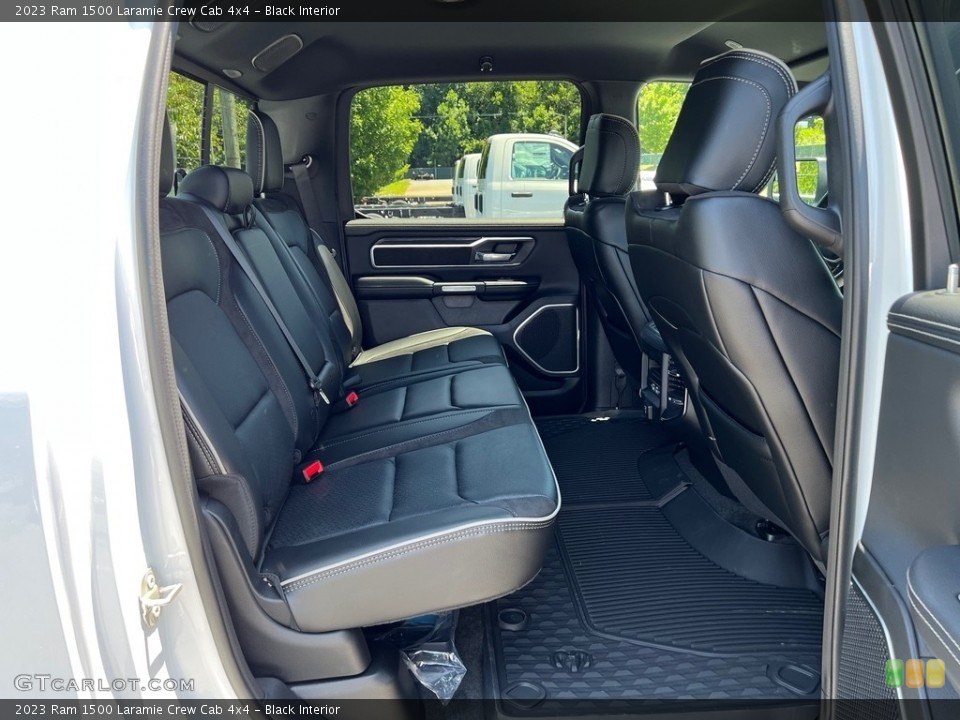 Black Interior Rear Seat for the 2023 Ram 1500 Laramie Crew Cab 4x4 #146256156