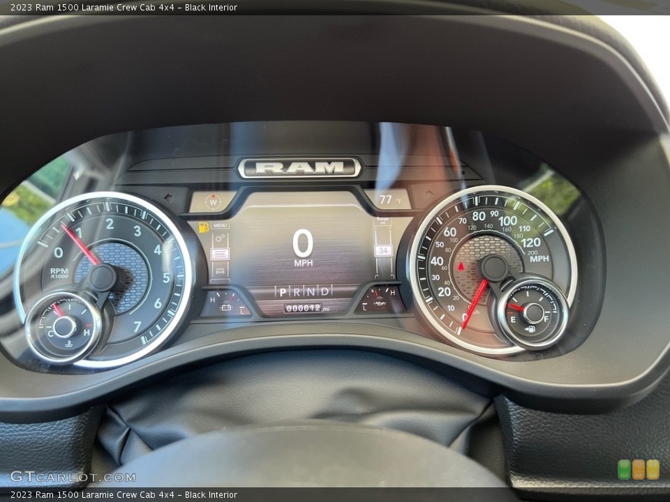 Black Interior Gauges for the 2023 Ram 1500 Laramie Crew Cab 4x4 #146256243
