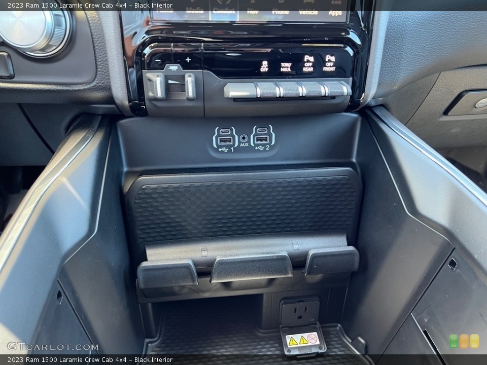Black Interior Controls for the 2023 Ram 1500 Laramie Crew Cab 4x4 #146256366