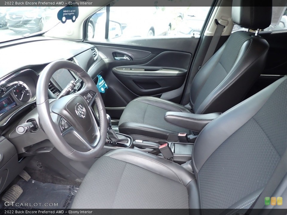 Ebony Interior Front Seat for the 2022 Buick Encore Preferred AWD #146257353