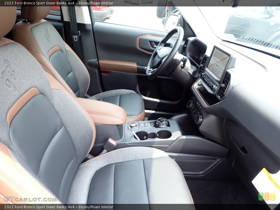 Ebony/Roast Interior Front Seat for the 2023 Ford Bronco Sport Outer Banks 4x4 #146258289