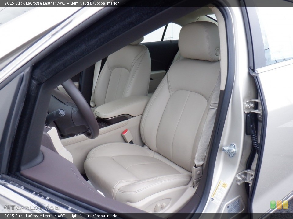 Light Neutral/Cocoa Interior Front Seat for the 2015 Buick LaCrosse Leather AWD #146258359