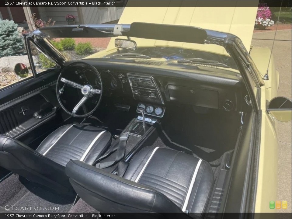 Black Interior Photo for the 1967 Chevrolet Camaro Rally Sport Convertible #146258368