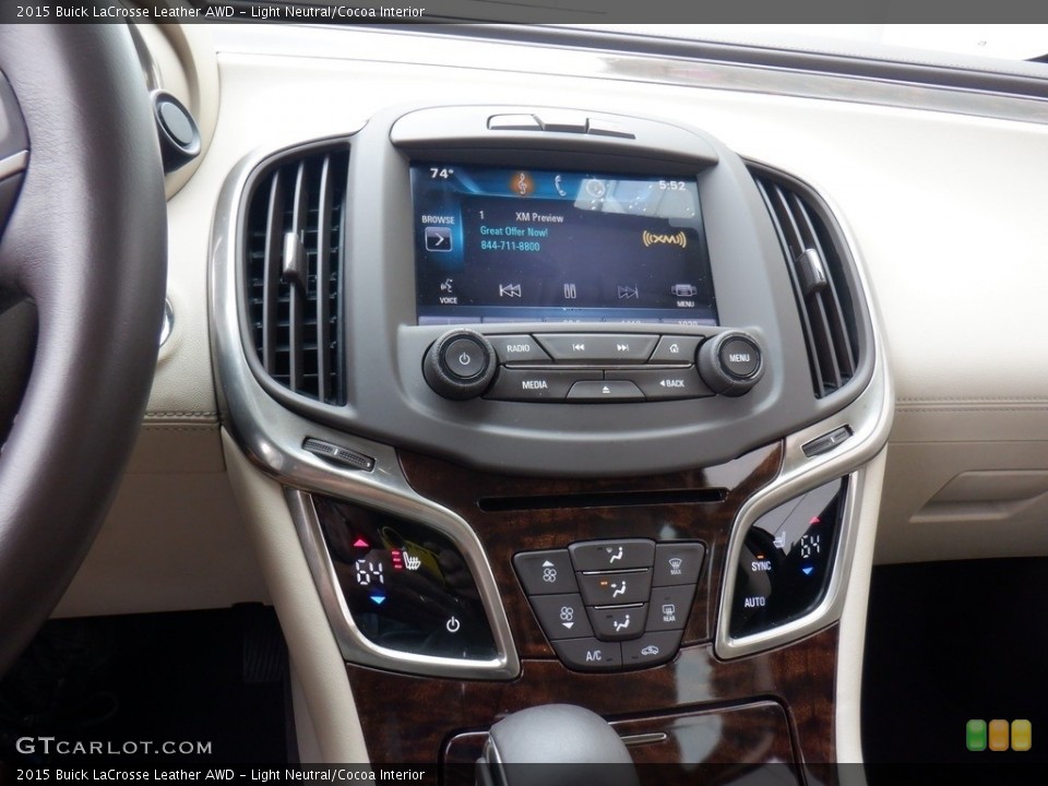 Light Neutral/Cocoa Interior Controls for the 2015 Buick LaCrosse Leather AWD #146258430