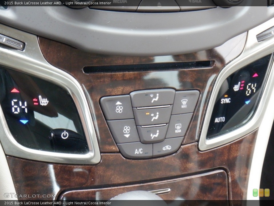 Light Neutral/Cocoa Interior Controls for the 2015 Buick LaCrosse Leather AWD #146258451