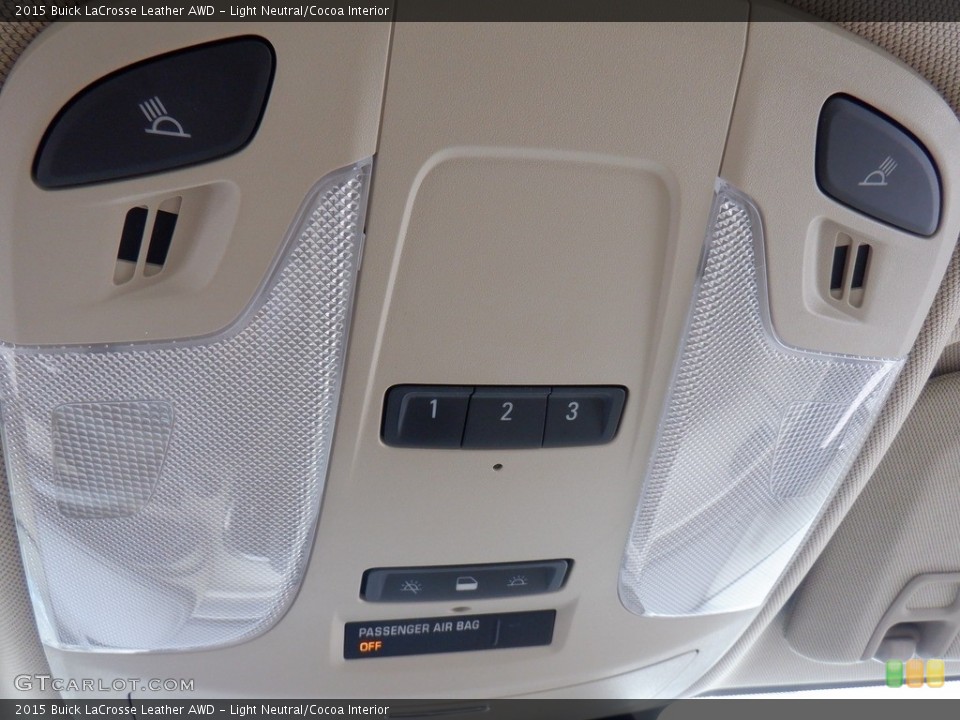 Light Neutral/Cocoa Interior Controls for the 2015 Buick LaCrosse Leather AWD #146258535