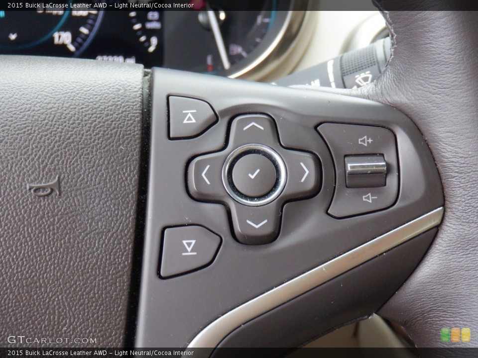 Light Neutral/Cocoa Interior Steering Wheel for the 2015 Buick LaCrosse Leather AWD #146258625