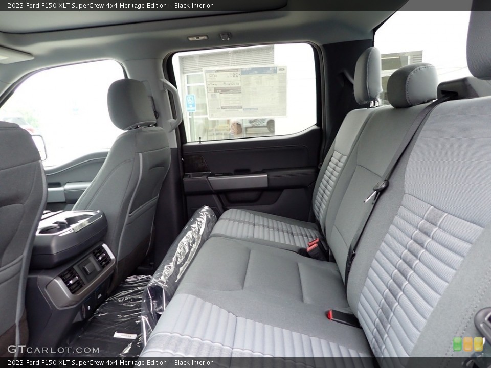 Black Interior Rear Seat for the 2023 Ford F150 XLT SuperCrew 4x4 Heritage Edition #146258632