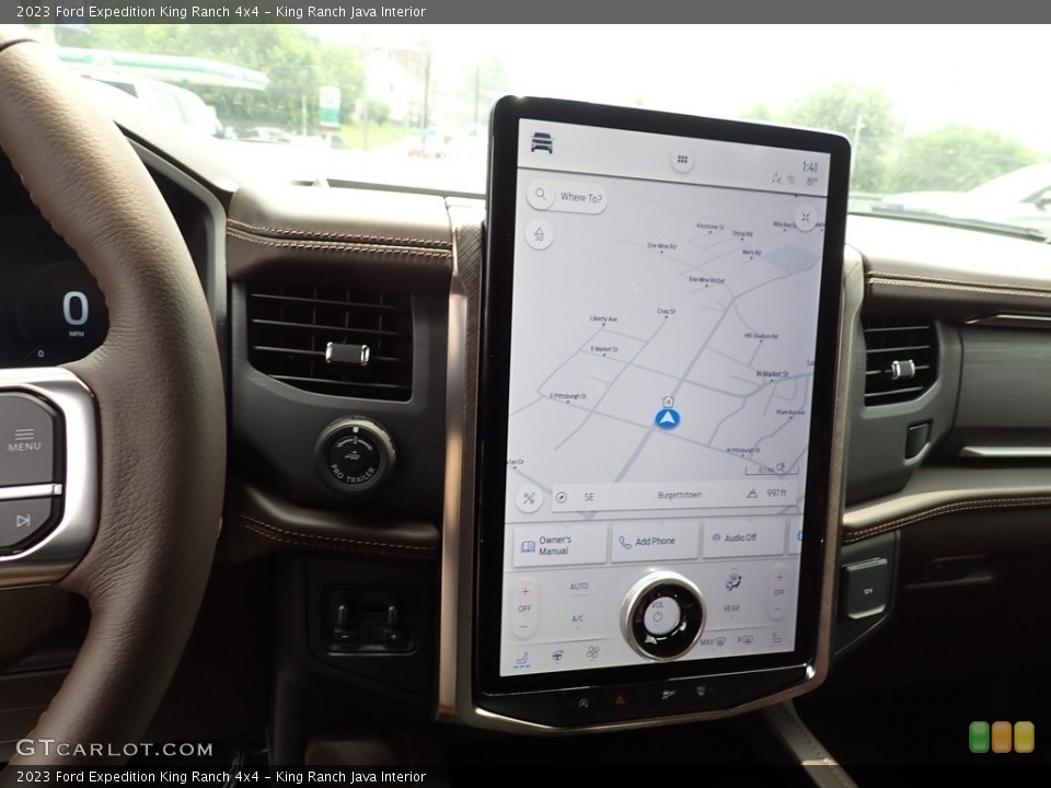 King Ranch Java Interior Navigation for the 2023 Ford Expedition King Ranch 4x4 #146258991
