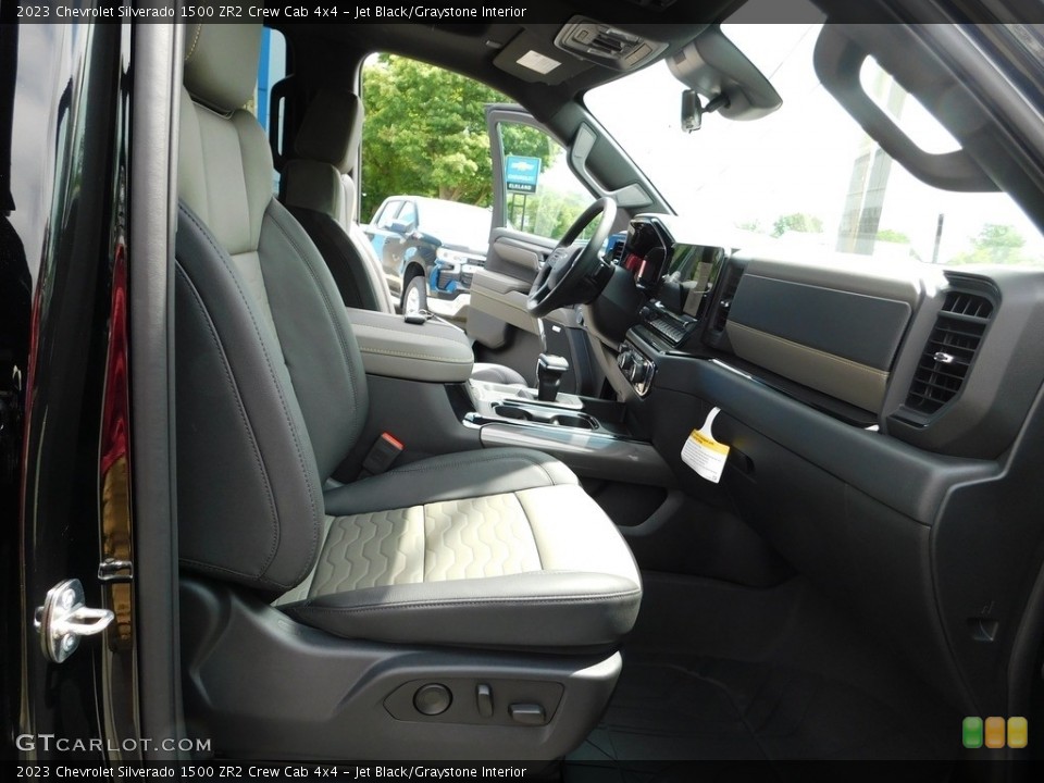 Jet Black/Graystone Interior Photo for the 2023 Chevrolet Silverado 1500 ZR2 Crew Cab 4x4 #146259178