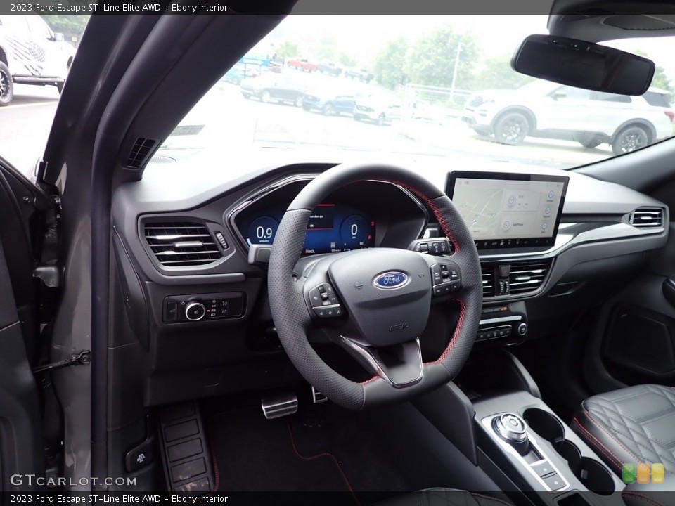 Ebony Interior Dashboard for the 2023 Ford Escape ST-Line Elite AWD #146259435