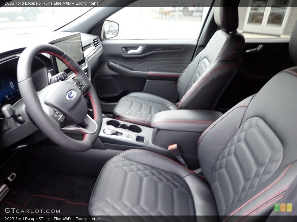Ebony Interior Photo for the 2023 Ford Escape ST-Line Elite AWD #146259447