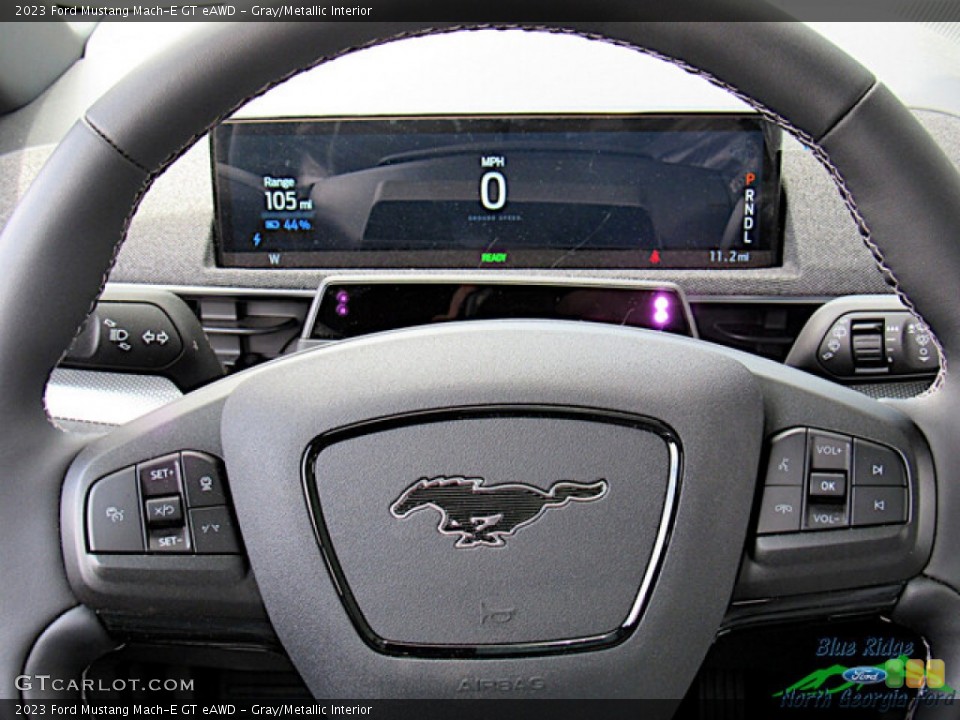 Gray/Metallic Interior Steering Wheel for the 2023 Ford Mustang Mach-E GT eAWD #146260899