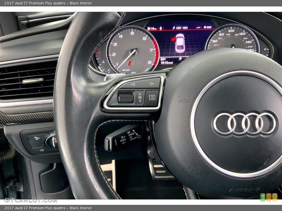 Black Interior Steering Wheel for the 2017 Audi S7 Premium Plus quattro #146260950