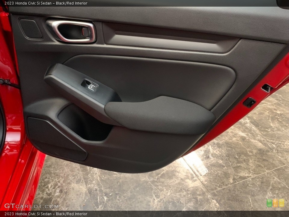 Black/Red Interior Door Panel for the 2023 Honda Civic Si Sedan #146262011