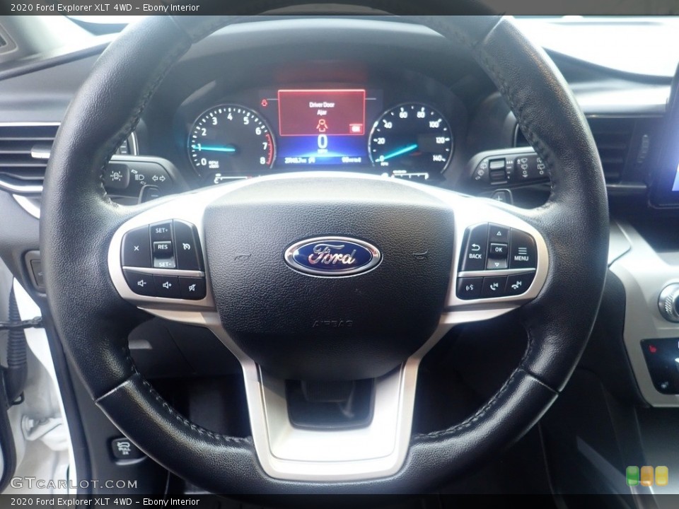 Ebony Interior Steering Wheel for the 2020 Ford Explorer XLT 4WD #146262134