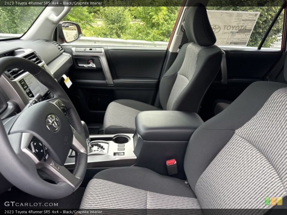 Black/Graphite Interior Front Seat for the 2023 Toyota 4Runner SR5 4x4 #146262643