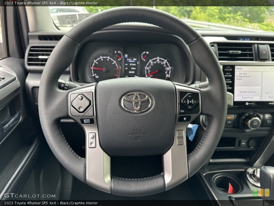 Black/Graphite Interior Steering Wheel for the 2023 Toyota 4Runner SR5 4x4 #146262775