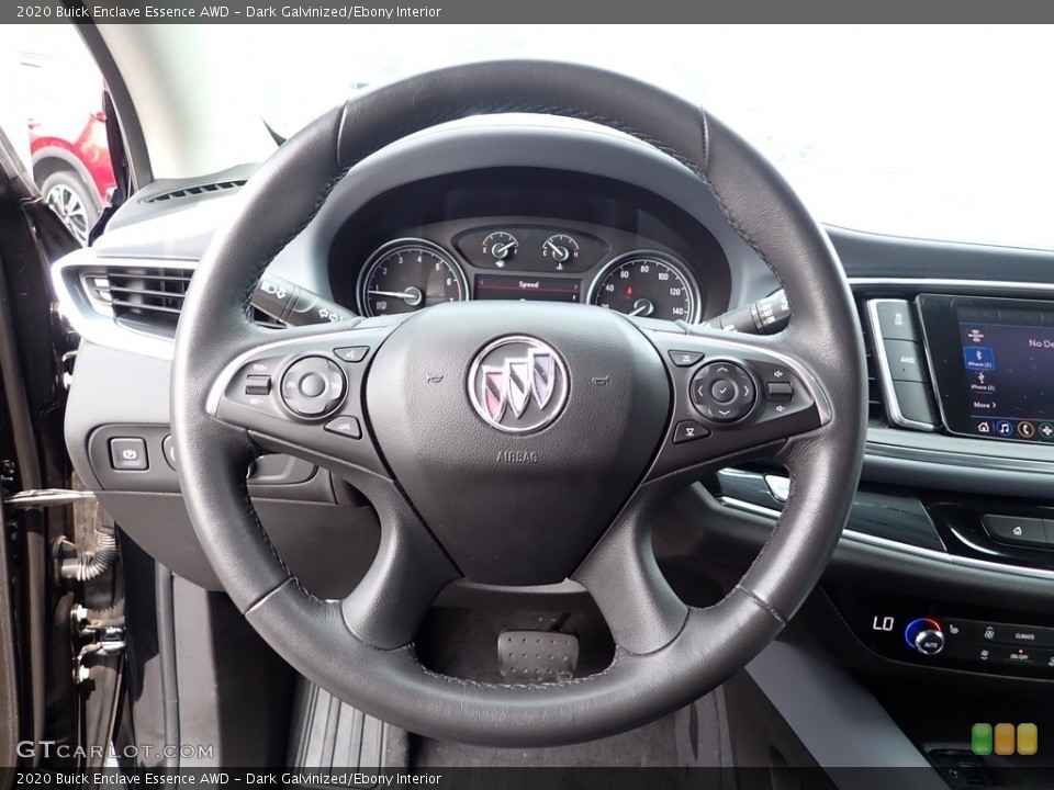 Dark Galvinized/Ebony Interior Steering Wheel for the 2020 Buick Enclave Essence AWD #146263109