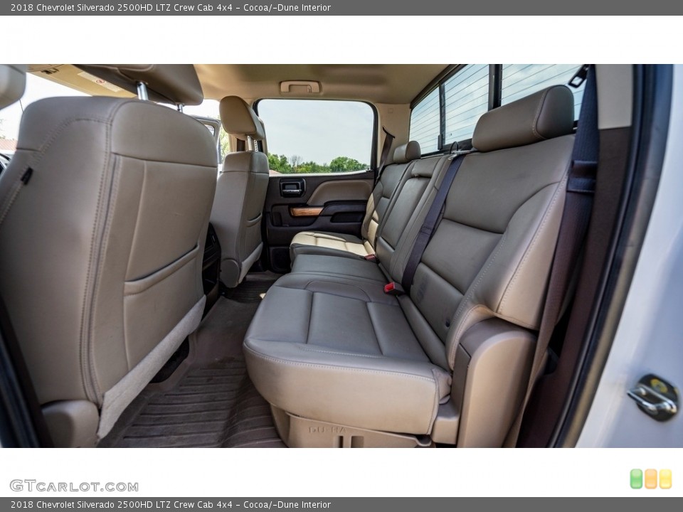 Cocoa/­Dune Interior Rear Seat for the 2018 Chevrolet Silverado 2500HD LTZ Crew Cab 4x4 #146263457