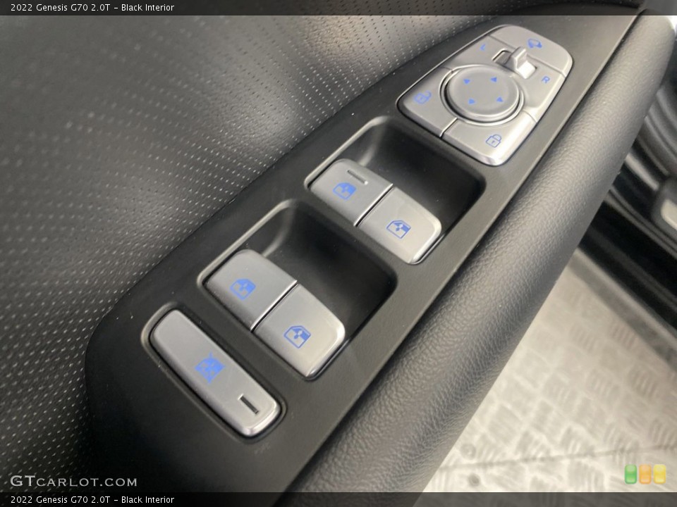 Black Interior Controls for the 2022 Genesis G70 2.0T #146263910