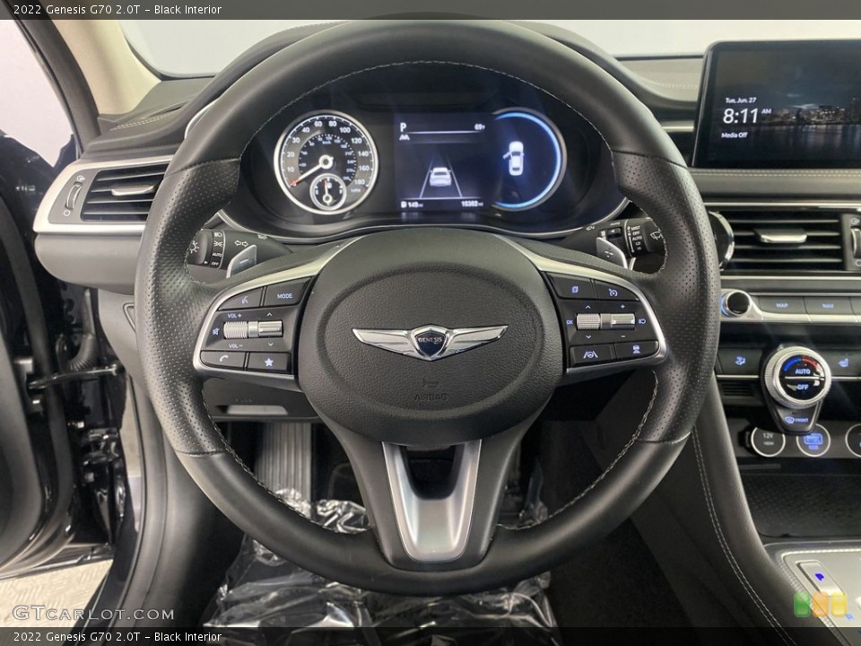Black Interior Steering Wheel for the 2022 Genesis G70 2.0T #146264005