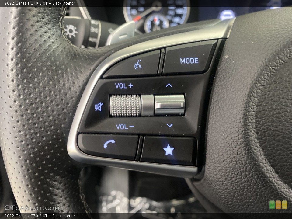 Black Interior Steering Wheel for the 2022 Genesis G70 2.0T #146264024