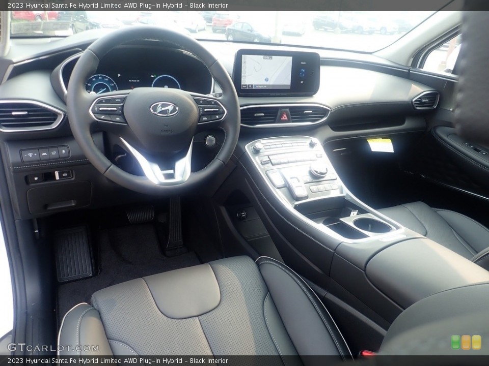 Black Interior Front Seat for the 2023 Hyundai Santa Fe Hybrid Limited AWD Plug-In Hybrid #146264342