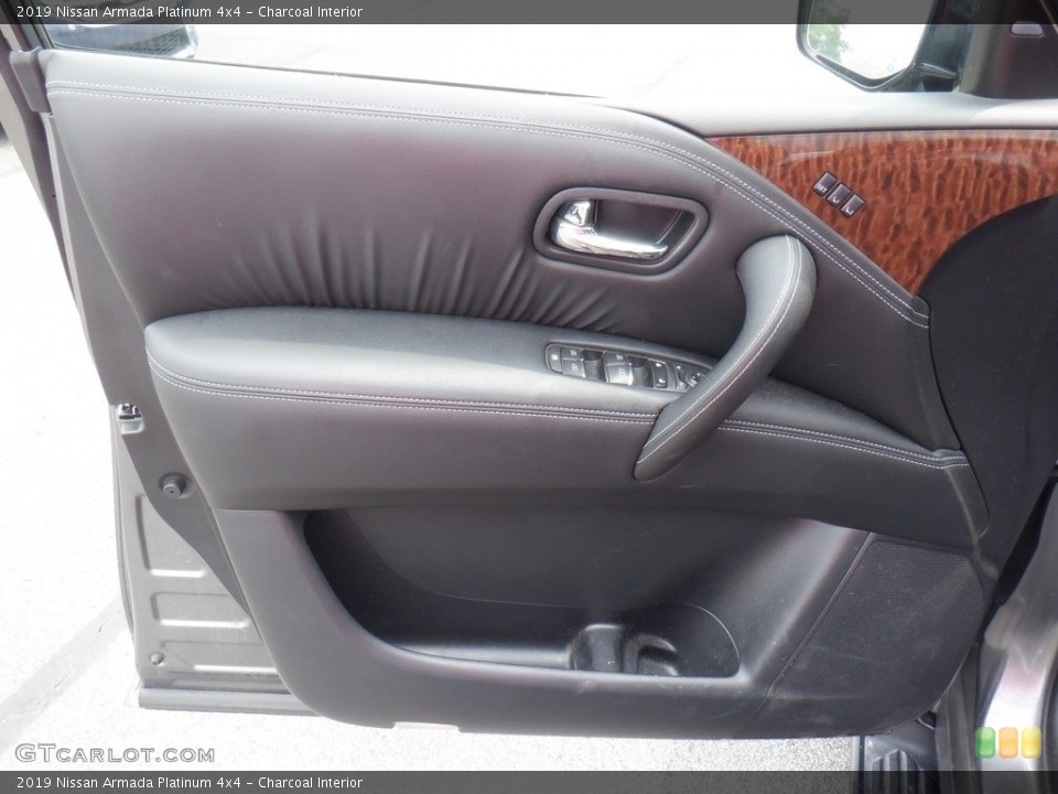 Charcoal Interior Door Panel for the 2019 Nissan Armada Platinum 4x4 #146264351