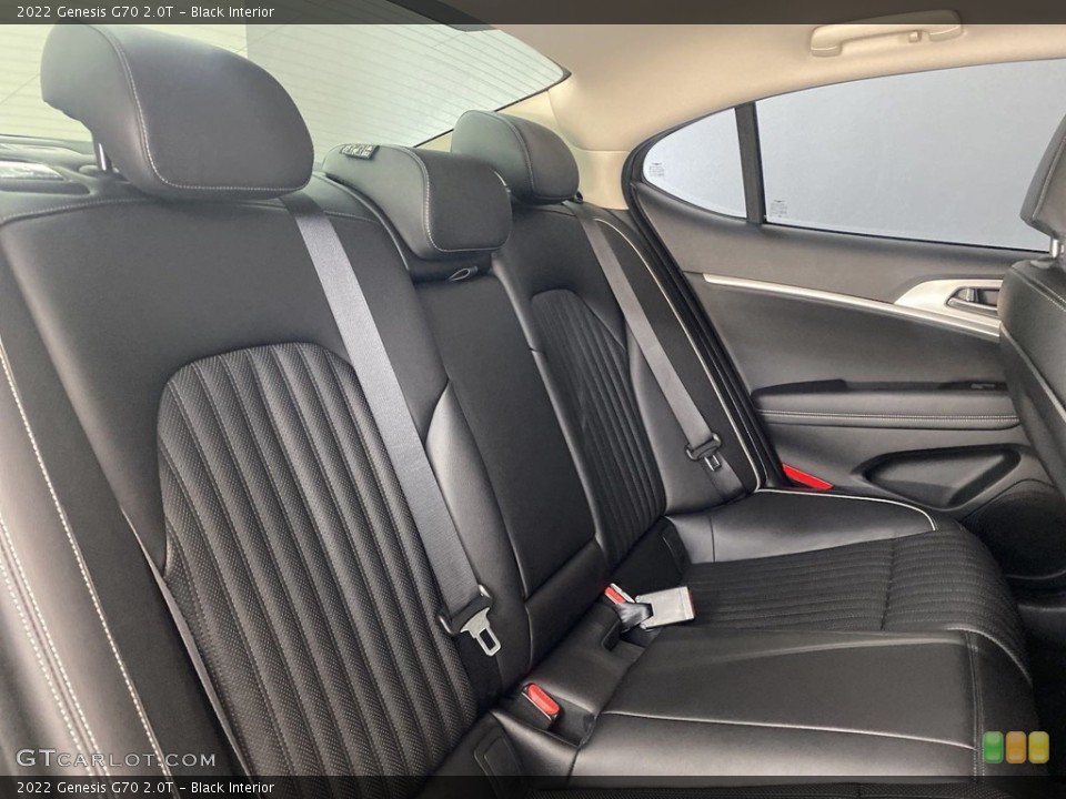Black Interior Rear Seat for the 2022 Genesis G70 2.0T #146264429
