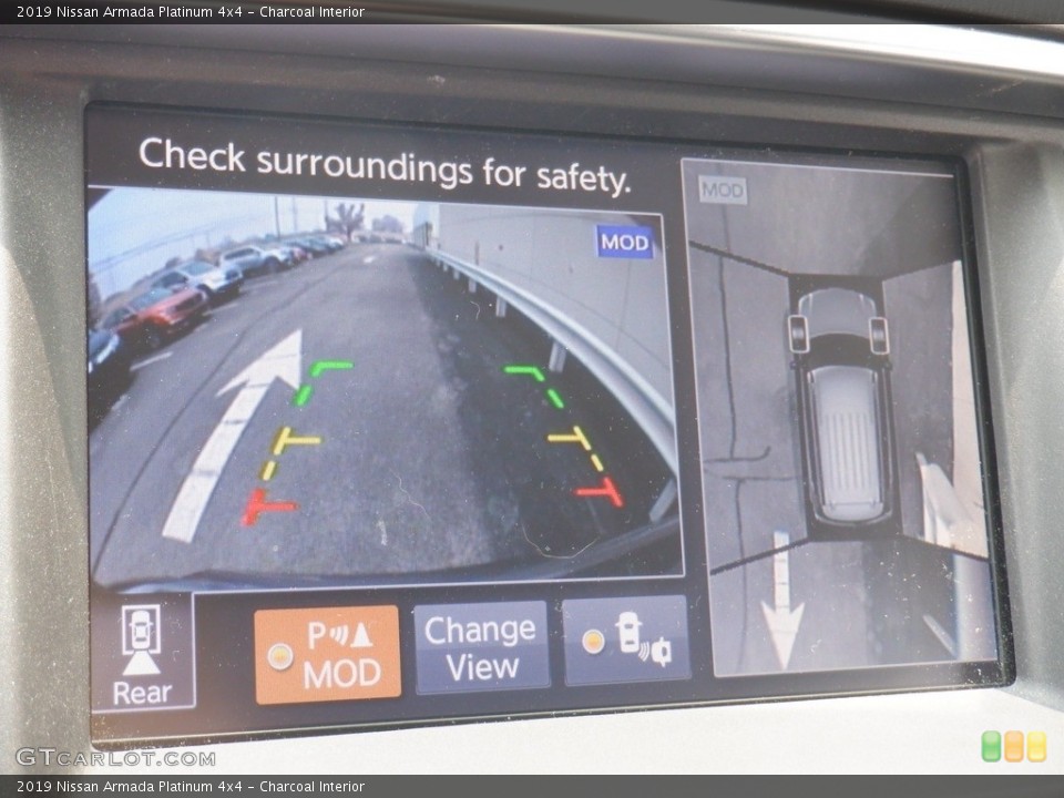 Charcoal Interior Controls for the 2019 Nissan Armada Platinum 4x4 #146264522