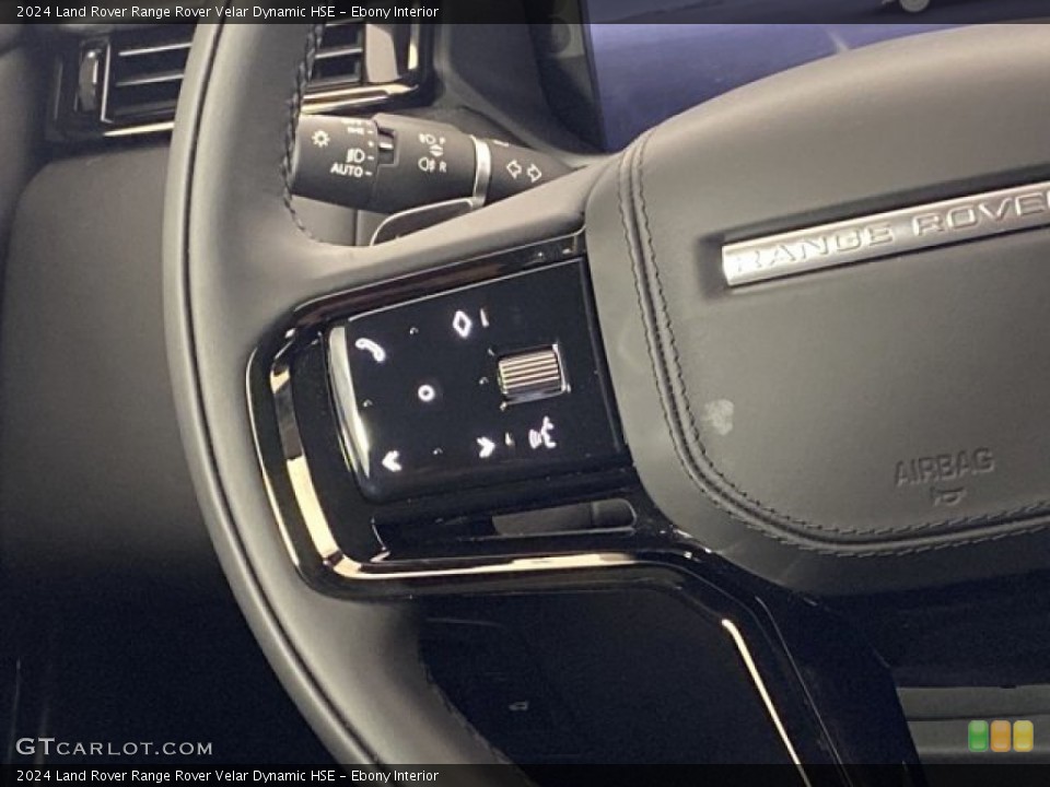 Ebony Interior Steering Wheel for the 2024 Land Rover Range Rover Velar Dynamic HSE #146264534