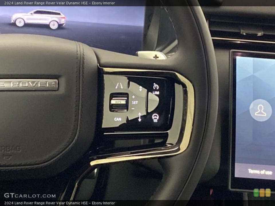 Ebony Interior Steering Wheel for the 2024 Land Rover Range Rover Velar Dynamic HSE #146264552