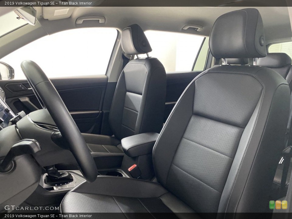 Titan Black Interior Front Seat for the 2019 Volkswagen Tiguan SE #146265281