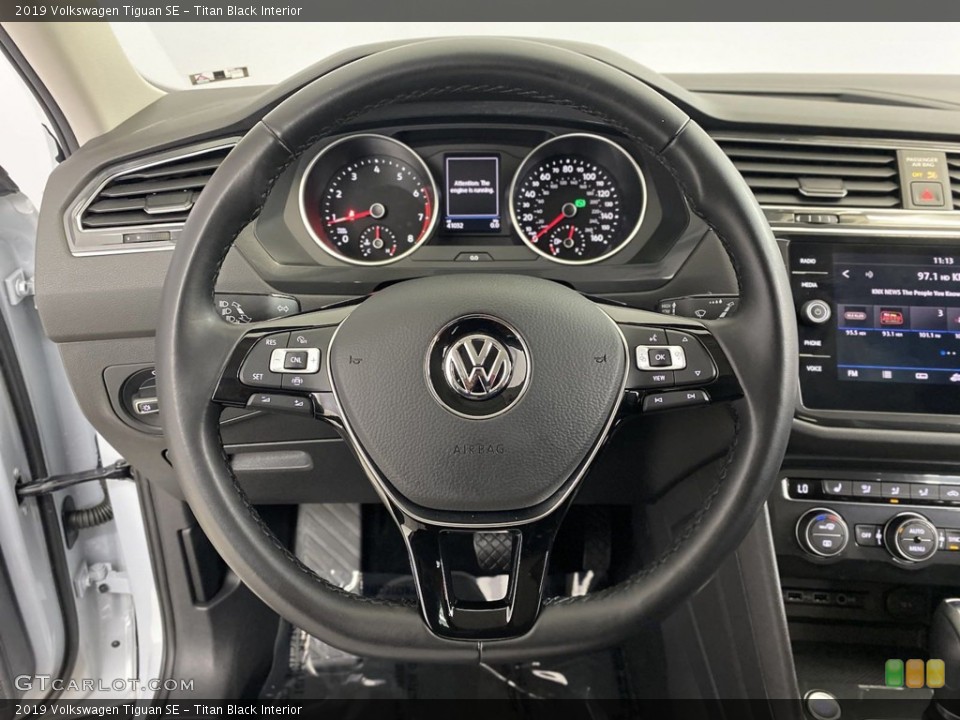 Titan Black Interior Steering Wheel for the 2019 Volkswagen Tiguan SE #146265302