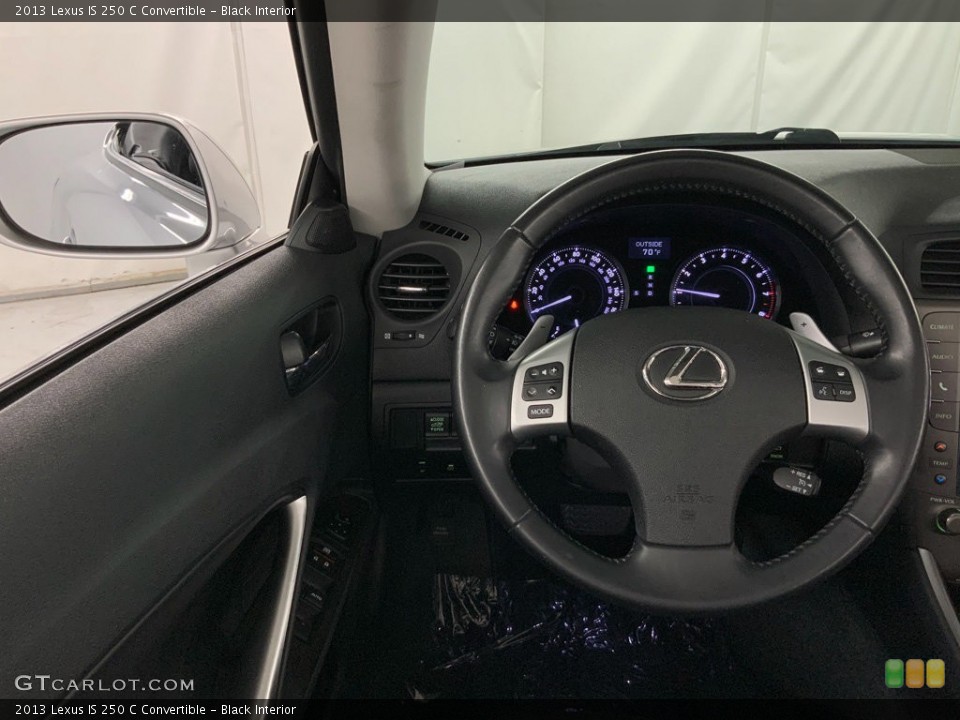 Black Interior Steering Wheel for the 2013 Lexus IS 250 C Convertible #146266028