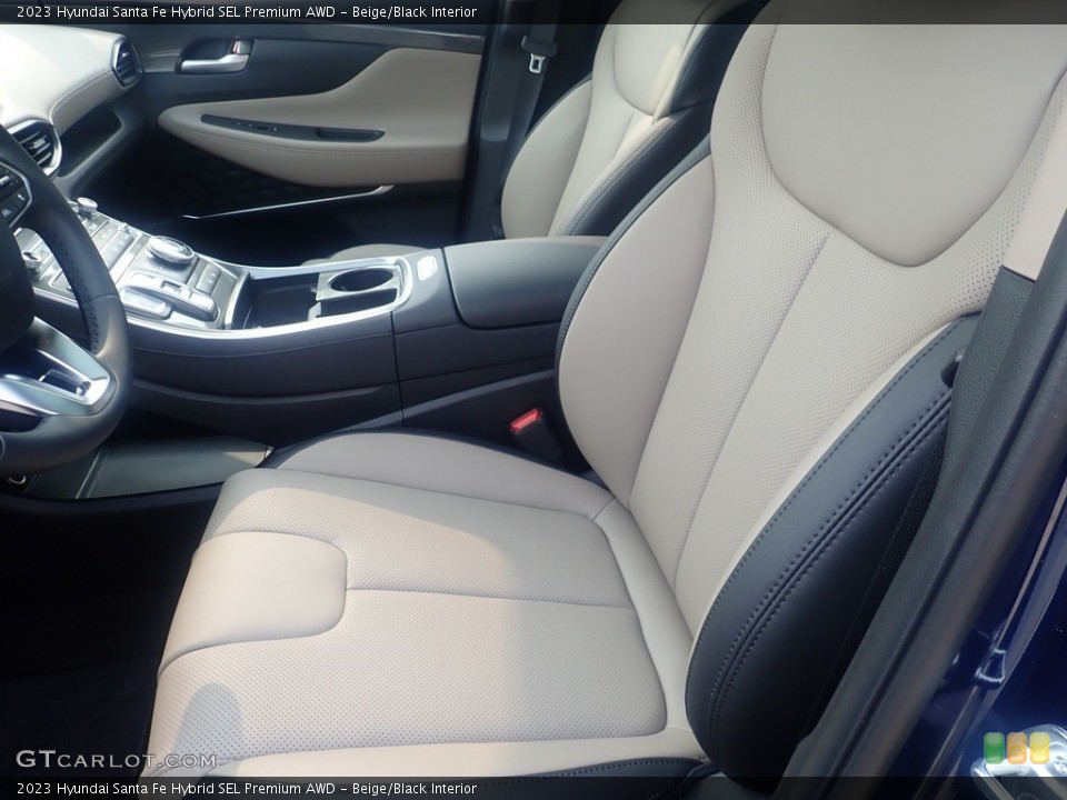 Beige/Black Interior Front Seat for the 2023 Hyundai Santa Fe Hybrid SEL Premium AWD #146266041